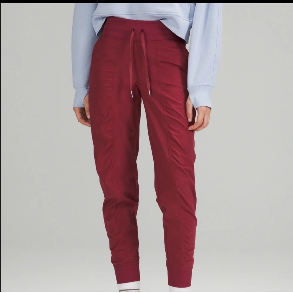 Lululemon Dance Studio Maroon Joggers 8 - Picture 3 of 14